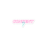 Consent? Bubble-free stickers