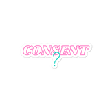 Consent? Bubble-free stickers