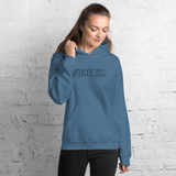 Indigo Blue Fuck It. Hoodies