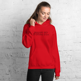 Red Fuck It. Hoodies