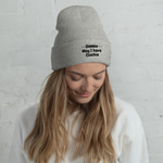 Heather Grey May I? Cuffed Beanies