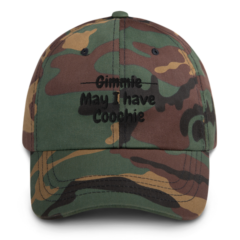Green Camo May I? Dad hats