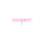 Consent? Bubble-free stickers
