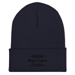 Navy May I? Cuffed Beanies