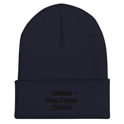Navy May I? Cuffed Beanies