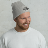 Heather Grey May I? Cuffed Beanies