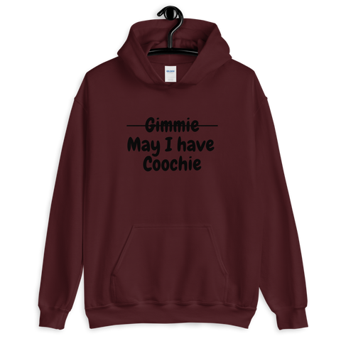 Maroon May I? Hoodies