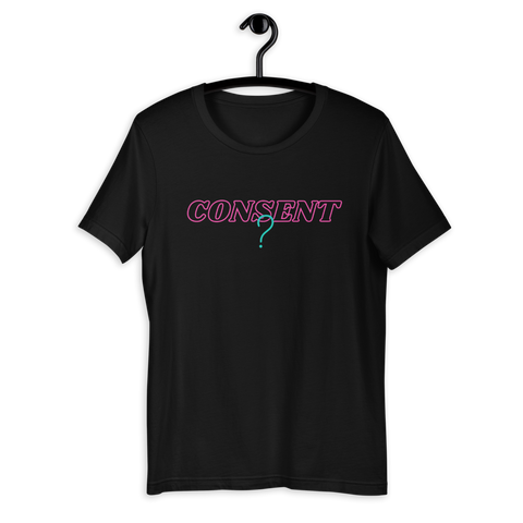 Black Short-Sleeve Consent? T-Shirt