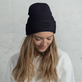 Navy May I? Cuffed Beanies